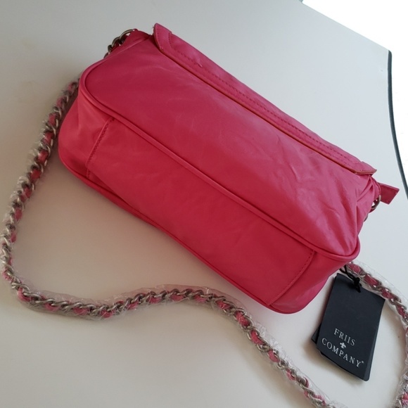 Friis Co. Leather Authentic Hot Pink Bag - Picture 3 of 8